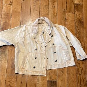 We The Free Cream Jean Jacket women’s small NWOT